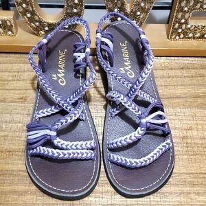 La Marine - IDYA Womens Sandles Purple Sz 6.5